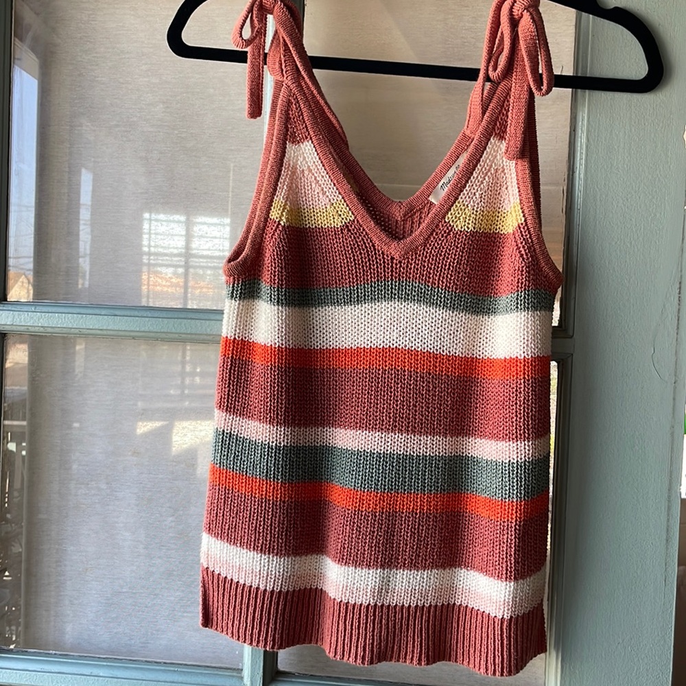 Madewell tie knit top